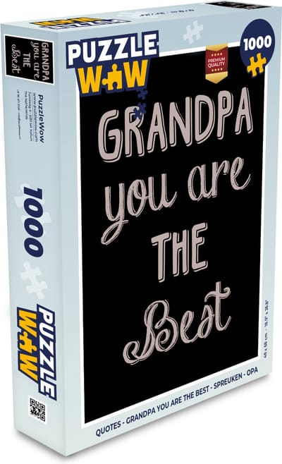 Puzzel Quotes - Grandpa you are the best - Spreuken - Opa - Legpuzzel - Puzzel 1000 stukjes volwassenen