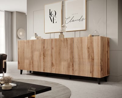 Meubella - Dressoir Vintar - Eiken - 200 cm