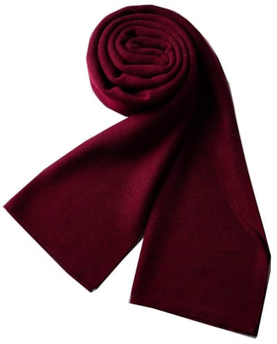 Woolblend Sjaal Heren - Herensjaal - Bordeaux Rood
