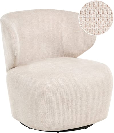 ALVDAL - Fauteuil - Beige - Polyester