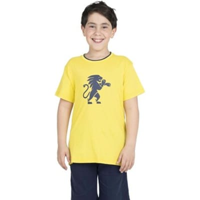 T-shirt Korte Mouw Leone 1947 Boy Short Sleeves Welcome