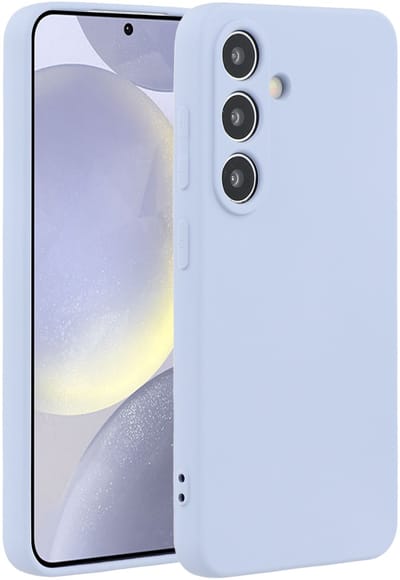 Lunso Geschikt voor Samsung Galaxy S25 Plus hoesje - Flexibel siliconen Backcover Lichtpaars