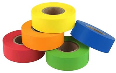 Kleurcode Etiketteringstape Variety Pack - 5 Kleuren, 500 Rollen, Handgescheurd