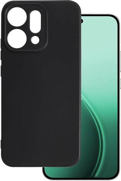 Casemania Hoesje Geschikt voor Oppo Reno 14 - Zwart - Siliconen Back Cover