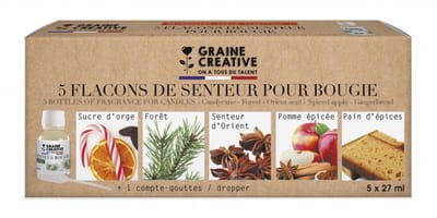 Graine Creative kaarsen geurset 5x27 ml kerst geuren DIY.