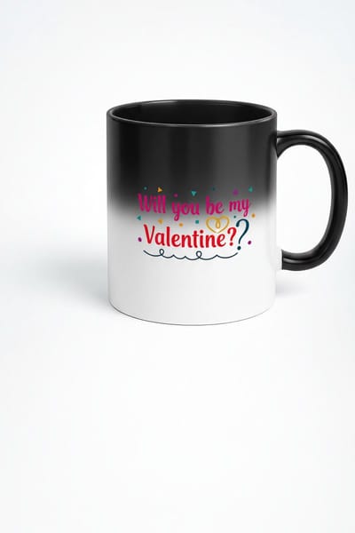 Magische Mok 'Will you be my Valentine?' - Valentijn Verrassingsmok - Romantisch Liefdes Cadeau
