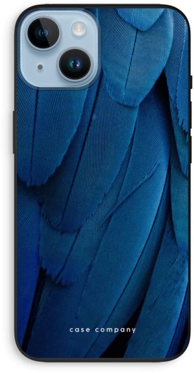 Case Company® - Hoesje geschikt voor iPhone 14 hoesje - Pauw - Biologisch Afbreekbaar Telefoonhoesje - Bescherming alle Kanten en Schermrand