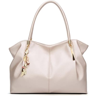 Sac femme mode sac à main accessoire sac sac 2020 couleur Champagne femme sac fourre-tout 39cm*15cm*25cm blanc