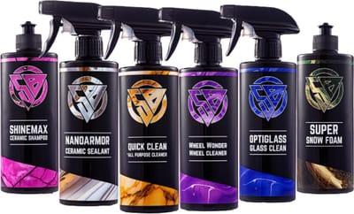 Shiny Bandits - Complete Chemical Kit - Ruitenreiniger - Interieur cleaner - Velgen reiniger - Keramische Shampoo - Keramische Sealant - Auto Wassen