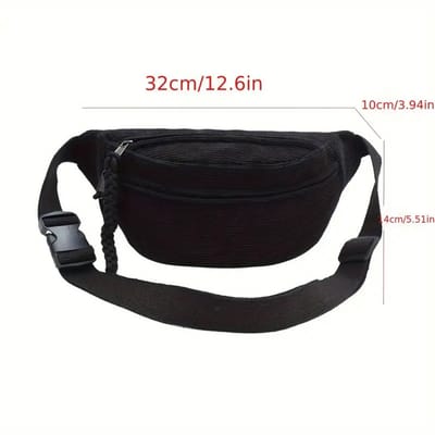 Nivard Heuptas - Heuptasje - Heuptasjes - Money Belt - Dames - Heren - Festival - Wandelen - Fanny Pack - Zwart