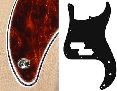 Boston PB-415-T pickguard, Puncher bass, standard, 4 ply, tortoise