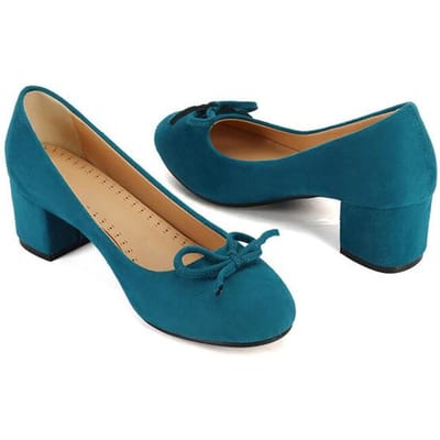 Mary Janes Hoge Hakken Lente En Herfst Nieuw Ronde Neus Suède Strik Pompen Damesschoenen Met Elegante Hak 54 black