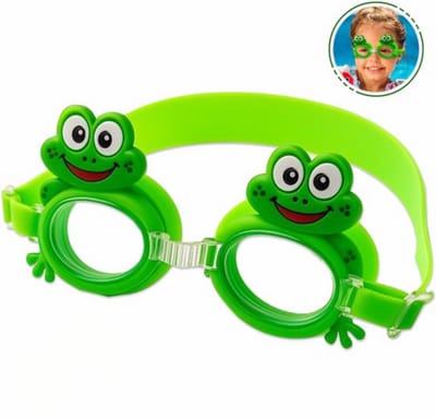 Kinder Zwembril Kikker – Zwembril Kind Anti-condens met UV-bescherming – Duikbril voor Kinderen 3-8 jaar