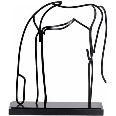 Eenvoudige Moderne Abstracte Paard Dier Beeld Decoratie Woonkamer Model Huis Verkoopkantoor Creatieve Draad Decoratie Decoratie