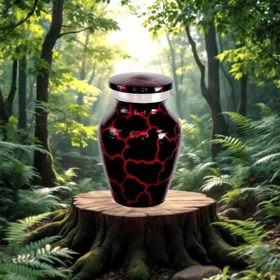 Mini urn Red lightning 11457