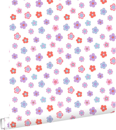 ESTAhome behang bloemetjes meerkleurig - 50 x 900 cm - 131571