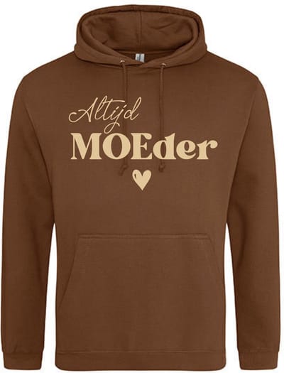 Moederdag trui - Hoodie voor Mama - Altijd MOEder - Leuk cadeau Moederdag - Maat S