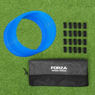 Trainingsringen Set - Agility Cirkels - Sportieve Training - Duurzaam Materiaal - 12 Stuks - Hemelsblauw