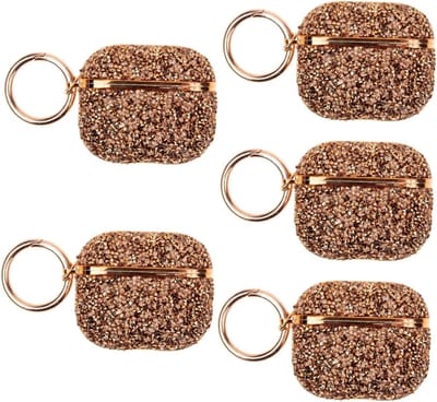 Oordopjes Hoesje - Beschermhoesje - Oordopjes Beschermen - Met Steentjes - 5 Stuks - Diverse Kleuren