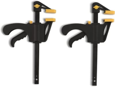 Snelspanklemmen Set - Werkplaatshulp - Werkstuk Spannen - Snelle Verstelling - 15 cm - Zwart