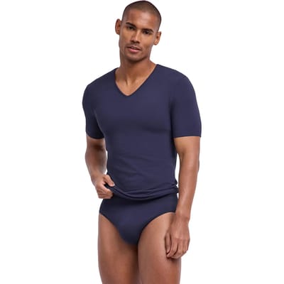 FALKE Daily Seamless naadloos modal top van onderlaag heren grijs - maat S
