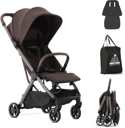 Deryan Air Buggy - Vliegtuig Buggy - 8 kg - Geïntegreerde Tas - Chocolate