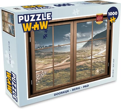 Puzzel Doorkijk - Berg - Pad - Legpuzzel - Puzzel 1000 stukjes volwassenen
