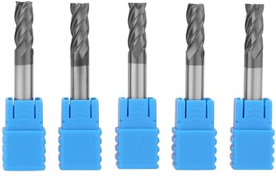 Dailygoody - 5 Delige Schaftfräser - Hartmetall - Hoge slijtvastheid - 6mm - Perfect voor gaten en nuten - Geschikt voor precisiewerk