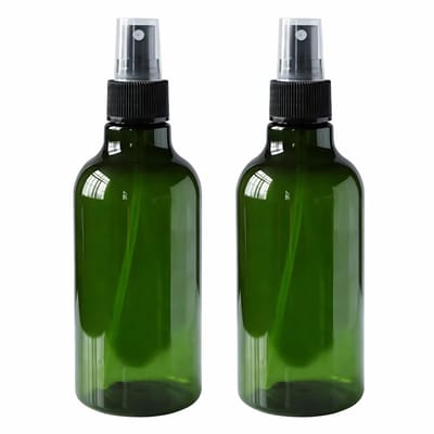 Dailygoods- Sprayfles 250ml - Set van 2 - Plastic - Leeg - Herbruikbaar - Geschikt voor parfum/cosmetica - Eenvoudig te vullen - Atomizer