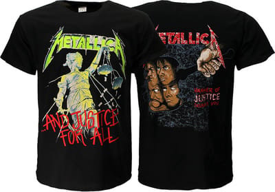 Metallica And Justice For All Original Album T-Shirt - Officiële Merchandise - L