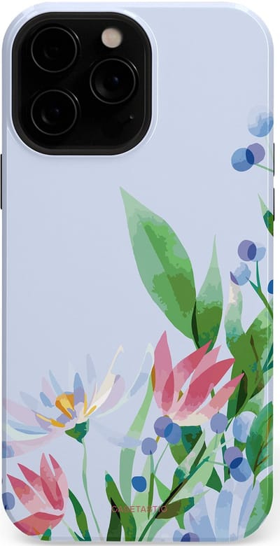 Casetastic hoesje geschikt voor Apple iPhone 13 Pro - MagSafe - Dubbellaagse bescherming - Dromen in pastel - Fashion Case - Lichtgrijs Mintgroen