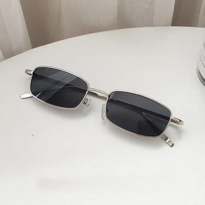 Mode Kleine Rechthoekige Zonnebril Mannen Vrouwen Vierkant Rijden Zonnebril Luxe Merk Metalen Frame Oogwerk Sonnenbrillen Herren