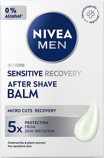 Nivea Men - Sensitive Regenererende Balsem - Aftershave - Verzachtend - Alcoholvrij - Kamille en Plantenextract