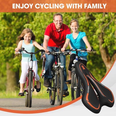Comfortabel Ergonomisch Fietszadel voor Heren en Dames – Waterdicht Gel MTB-zadel voor Racefiets, Mountainbike en BMX