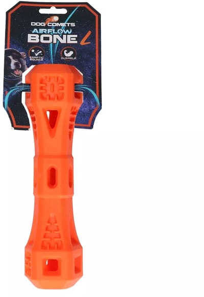 Dog Comets Airflow Bone L - Hondenspeelgoed Bot - hondenbot speelgoed - apporteerspeelgoed hond - Oranje