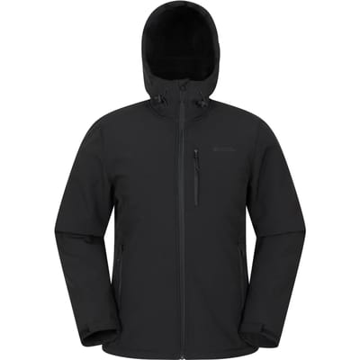 Mountain Warehouse Heren Charleston Bontgevoerde Soft Shell Jas (Zwart)