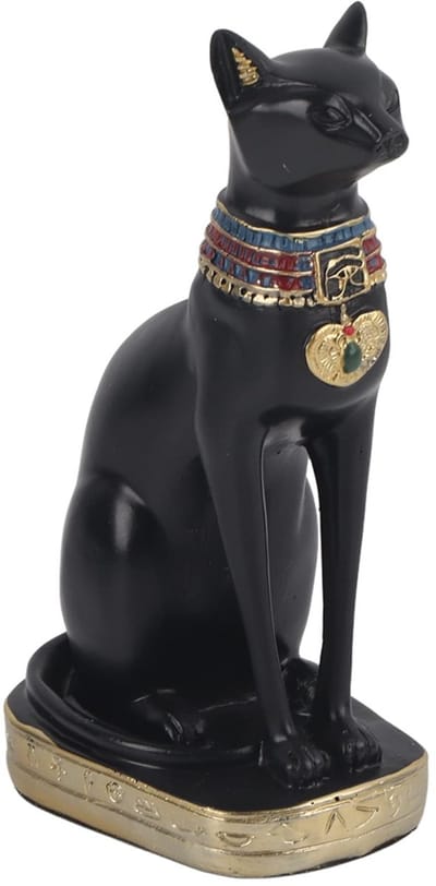 Dailygoody - Egyptische Bastet Kat Godin - Hars Sierbeeldje - Vintage Look - Huiskamer Decoratie - Ambachtelijke Geschenken - Voor Kattenliefhebbers