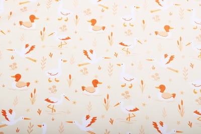 Wasbare Onderlegger Waterdichte Matrasbeschermer & Speelmat – 145 × 90 cm - Sunset Birds – Tiny Tulip - Babyshower Peuters Baby Wieg Buggy Bed Hondenmand – tegen Spuug & Plas – Bedonderlegger Verschoonmatje Zindelijkheidstraining Incontinentie