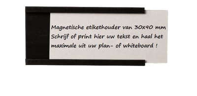 Legamaster magnetisch etikethouder 30x90mm