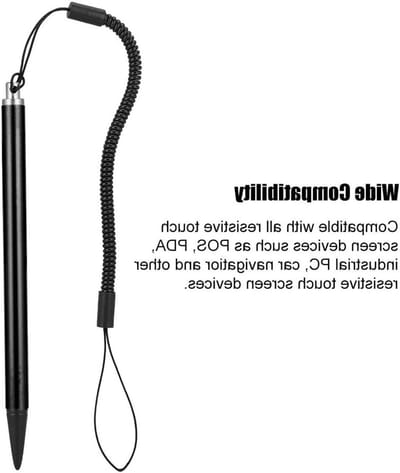 Resistieve touchpen met veerband voor POS-apparaten, PDAs en andere touchscreen apparaten, ideaal voor precisie en gebruiksgemak