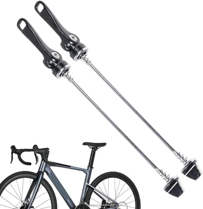 Fiets Snelspanners - Wielassen Set - Fiets Onderhoud - Eén Hand Bediening - 2 Delig - Zwart