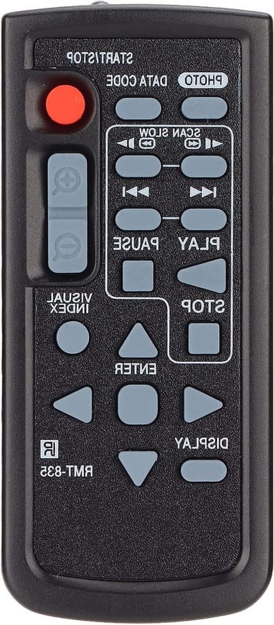Vervangende Afstandsbediening - Camera Bediening - Videocamera Gebruik - Directe Werking - 10 Meter Bereik - Zwart