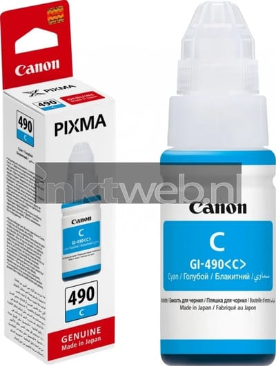 Canon GI-490C inktfles cyaan (origineel)