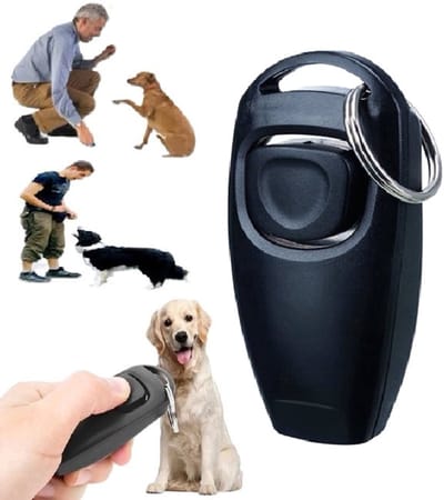 Clicker & Fluit in 1 Voor Hondentraining I Voor Training Hond I Diervriendelijke Training Hond I Training Dier I Incl Sleutelring I Zwart