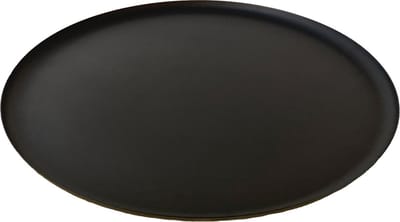 XLBoom Bao Tray Large Ø 39cm Matt BLack - Design serveerschaal van roestvrij staal - Verkrijgbaar in Soft Black | Matt Black | Soft Copper | Red | Green - Luxe dienblad voor tafel & interieur