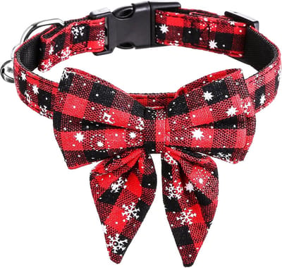 Verstelbare Kerstband voor Honden en Katten - Rode Hondenhalsband, Perfect Cadeau voor Huisdieren en Puppies