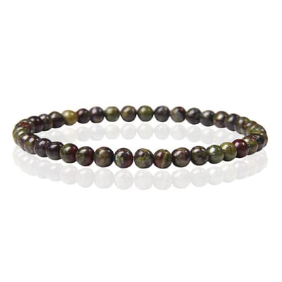 Memphis Natuursteen Armband - 4mm Dragon Bloodstone