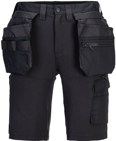 Portwest DX4 Korte Broek met Holsterzakken DX451 - Zwart - 28