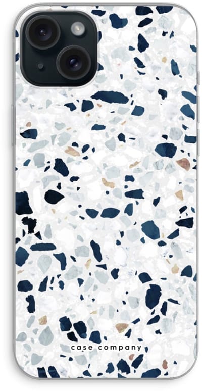 Case Company® - Hoesje geschikt voor iPhone 15 Plus hoesje - Terrazzo N°1 - Soft Cover Telefoonhoesje - Bescherming aan alle Kanten en Schermrand