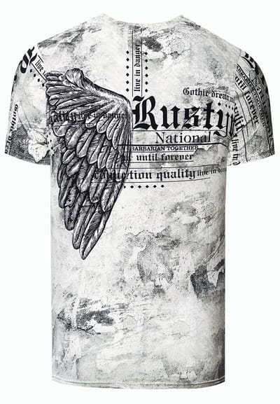 Biker T-shirt met all-over print